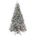 12' Heavily Flocked Pine Medium Artificial Christmas Tree Clear Lights - over-10-feet