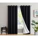 Home & Linens Dublin 100% Complete Blackout Drapery Heavy Thermal Insulated Efficient Window Curtain Grommet Panels, 2 Panels