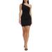 Martie One-shoulder Body-con Minidress - Black - Dress the Population Dresses