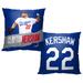 MLB Player Los Angeles Dodgers Clayton Kershaw Printed Throw Pillow