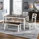 Modern Home Styling Dining Set, Rectangular Dining Table and Chair Set with Bench, Table Set with Waterproof Coat