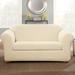 SureFit Stretch Pinstripe 2 Piece Loveseat Slipcover