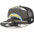 Men's New Era Urban Camo Los Angeles Chargers 9FIFTY Trucker Snapback Hat