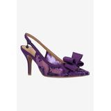 Wide Width Women's Deloris Pump by J. Renee in Purple (Size 13 W)