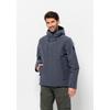 Winterjacke JACK WOLFSKIN "SNOWY PARK JKT M", Herren, Gr. M (50), blau (night, blau), Hauptmaterial: 72% Polyamide, 28% Polyester; Futter: 100% Polyester (recycled); Füllung: 100% Polyester (recycled), Jacken