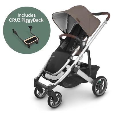 UPPAbaby CRUZ V2 Stroller + PiggyBack Ride-Along Bundle - Theo