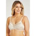 Bonmarche Natural Embossed Firm Control Bra, Size: 36C