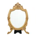 Miroir de maquillage décoratif Antique miroir de cosmétique sculpté Vintage avec cadre doré miroir
