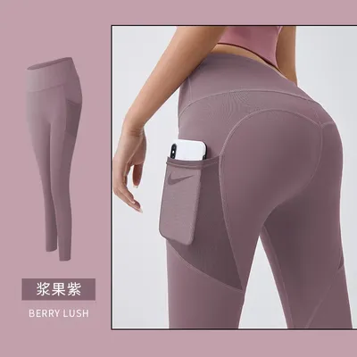 TUNIControl-Pantalon de yoga pour femme taille haute poches latérales legging de sport