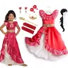 Costume de Cosplay de Dessin Animé Disney Elena d'Avalor pour Petite Fille Robe de Princesse Elena