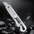6 in1 Multifunctional Stainless Steel Utility Knife 18mm 25mm Ruler/Bottle Opener/Tail/Snap Off