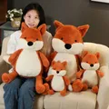 35-90cm Soft Fluffy Fox Plush Toy Cute Cartoon Animal Fox Stuffed Doll Girls Lover Valentine's Gift