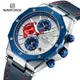 NAVIFORCE Mode Quarz Uhren für Männer Lederband Sport Chronograph armbanduhr Auto Datum Wasserdicht