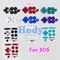 1 Satz Ersatz ABXY D-Pad-Tasten-Set für Nintendo 3DS 2012 Old ABXY Power-Taste Kreuz-Ein/Aus-Taste