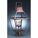 Northeast Lantern Uxbridge 23 Inch Tall 3 Light Outdoor Post Lamp - 2243-AB-LT3-FST
