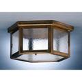 Northeast Lantern Williams 13 Inch 2 Light Outdoor Flush Mount - 4604-AC-MED2-CSG