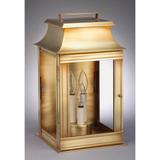 Northeast Lantern Concord 16 Inch Tall 3 Light Outdoor Wall Light - 5631-AB-LT3-CSG