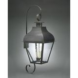 Northeast Lantern Stanfield 40 Inch Tall 3 Light Outdoor Wall Light - 7658-DAB-LT3-CLR