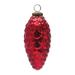 6ct Red Mercury Glass Pinecone Christmas Drop Ornaments 6.75"