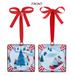 Club Pack of 12 Sledding and Christmas Tree Christmas Tag Ornaments 5"