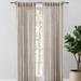 Grace Sheer Linen Rod Pocket with Back Tabs Curtain Panel