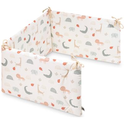 Bettnestchen JULIUS ZÖLLNER "Organic, Wild Friends", bunt (wild friends), Obermaterial: 100% Baumwolle. Füllung: 100% Polyester, Bettnestchen, Made in Germany