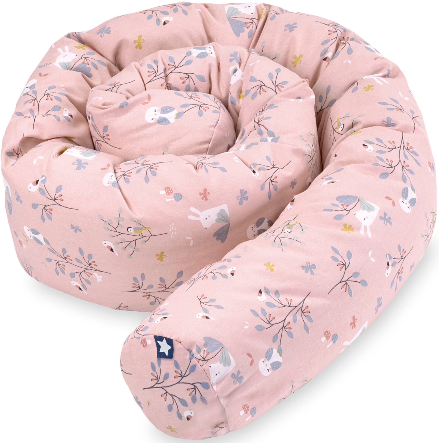 Nestchenschlange JULIUS ZÖLLNER "Rosalie", rosa (rosalie), Obermaterial: 100% Baumwolle. Füllung: 100% Polyester, Bettnestchen, Made in Germany Image