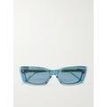 DIOR Eyewear - Diorhighlight S21 Rectangle-frame Acetate Sunglasses - Blue