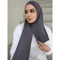 Foulard Hijab instantané en coton pour femmes musulmanes écharpe en Jersey de coton de qualité