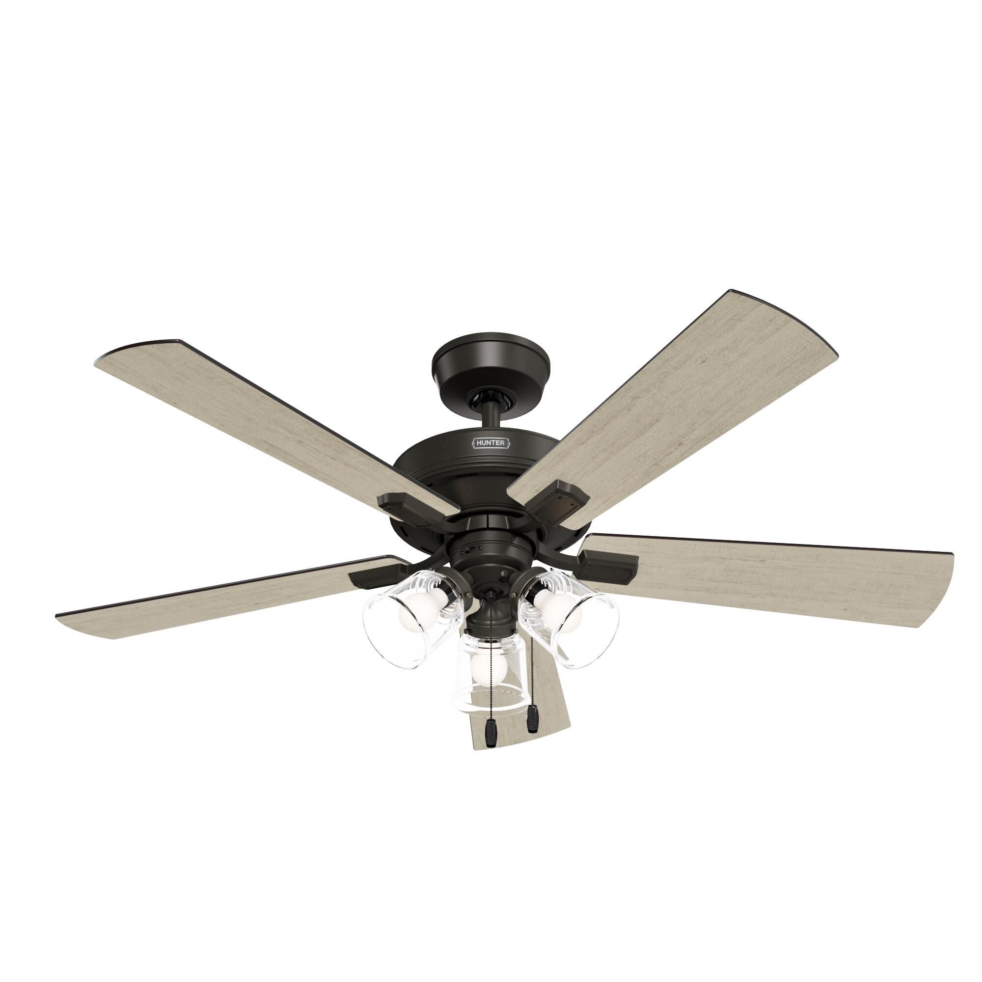 Hunter Fan Crestfield 52 Inch Ceiling Fan with Light Kit - 52536