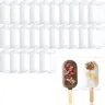 50PCS Transparent Cakesicle Boxen Eis Geformt Kuchen Dekorative Boxen Kuchen Dessert Klar Kunststoff