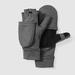 Eddie Bauer Mount Hood Convertible Fleece Gloves - Grey - Size XS