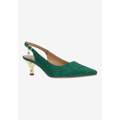 Wide Width Women's Ferryanne Pump by J. Renee in Emerald (Size 8 1/2 W)