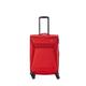 travelite 4-Rad Koffer Größe M Weichschale, Gepäck Serie CHIOS mit Dehnfalte + Kantenschutz, Trolley in zeitloser Optik, 67 cm, 60 - 66 Liter, Rot