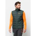 Daunenweste JACK WOLFSKIN "ATHER DOWN VEST M" Gr. M (50), grün (black, olive) Herren Westen Daunenwesten