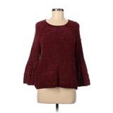 a.n.a. A New Approach Pullover Sweater: Red Tweed Tops - Women's Size Medium