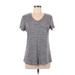 Danskin Short Sleeve T-Shirt: Gray Tops - Women's Size Medium