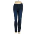 BDG Jeggings - Mid/Reg Rise Skinny Leg Boyfriend: Blue Bottoms - Women's Size 27 - Dark Wash