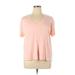 Old Navy Short Sleeve T-Shirt: Pink Tops - Women's Size X-Large