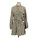 L Space Casual Dress - Shirtdress: Green Dresses - Women's Size Medium