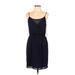 Forever 21 Contemporary Casual Dress - Slip dress: Blue Solid Dresses - Women's Size Large