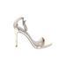 Steve Madden Heels: Gold Shoes - Women's Size 7 - Open Toe