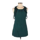 Free People Casual Dress Tie Neck Sleeveless: Green Dresses - Women's Size 2