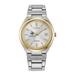 Women's Silver/Gold Johns Hopkins Blue Jays Eco-Drive Two-Tone Watch