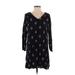 Old Navy Casual Dress - Shift: Black Aztec or Tribal Print Dresses - Women's Size Medium