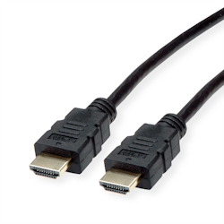 ROLINE HDMI High Speed Kabel mit Ethernet, TPE, schwarz, 7,5 m Image