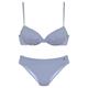 s.Oliver Damen JAP-309 Bikini-Set, hellblau-weiß gestreift, 48 IT/B