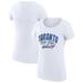 Women's G-III 4Her by Carl Banks White Toronto Blue Jays Filigree Team Fitted T-Shirt