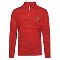 Men's Levelwear Red Portland Trail Blazers Gear Insignia Core Quarter-Zip Pullover Top