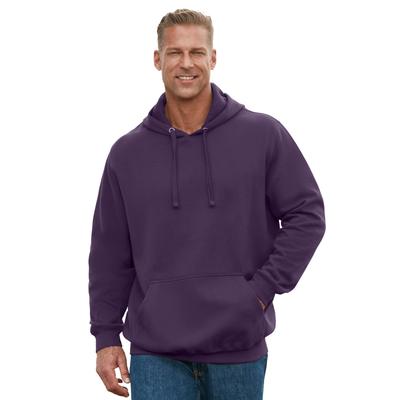 Men's Big & Tall Fleece Pullover Hoodie by KingSize in Blackberry (Size 8XL)